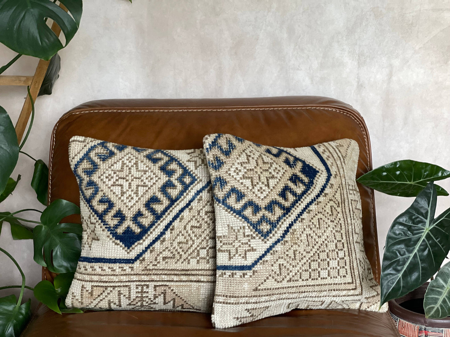 Vintage Turkish Rug Pillow | Alphie Collection (Pair)