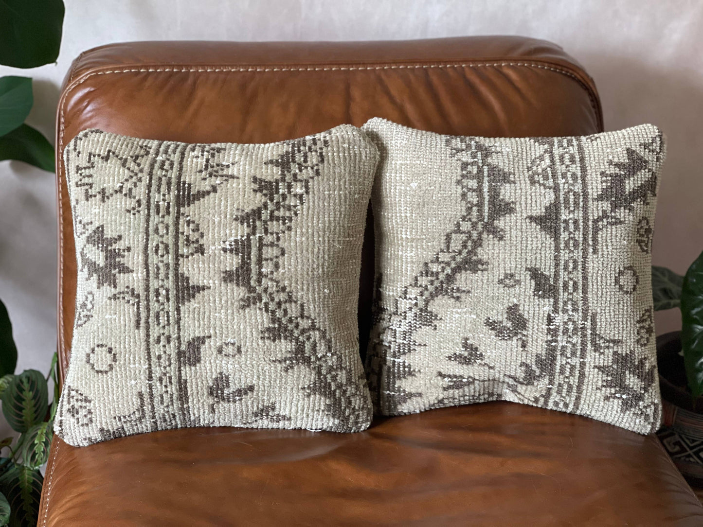 Vintage Turkish Rug Pillow | Manisa (Pair)