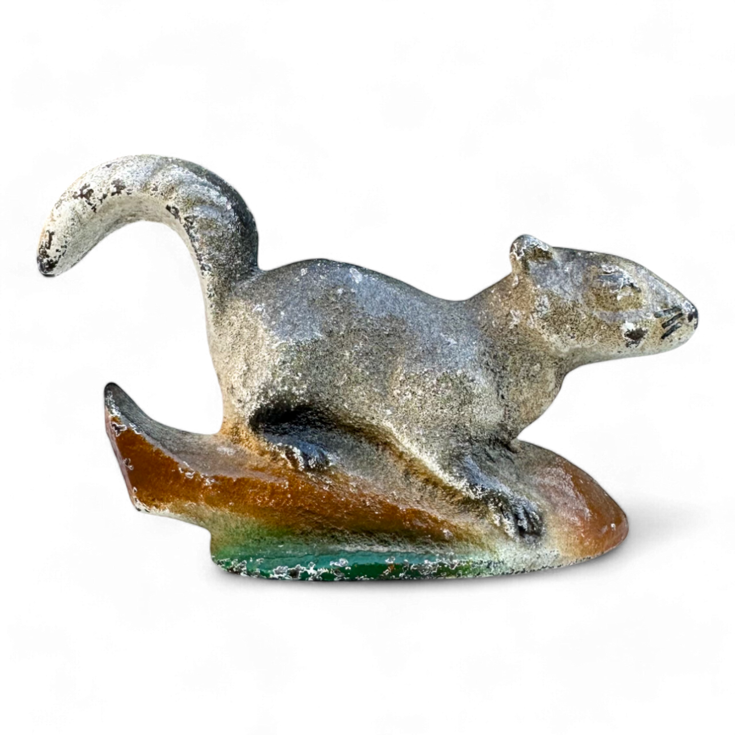 Rare Cast Iron Squirrel Bottle Opener Attributed to Hubley