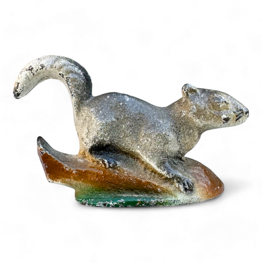 Rare Cast Iron Squirrel Bottle Opener Attributed to Hubley