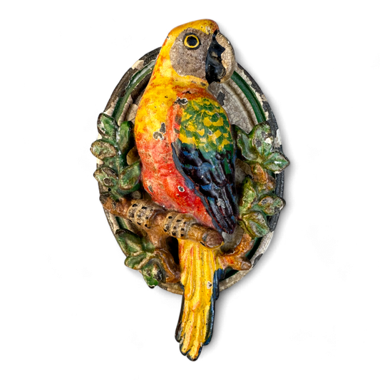 Macaw Parrot Door Knocker Attributed to Hubley