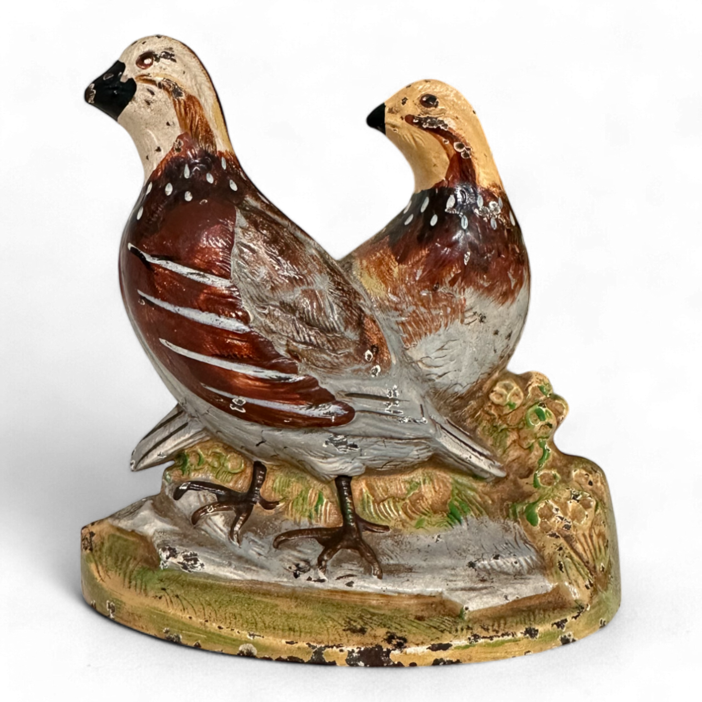 Rare Hubley Double Quail Bookend