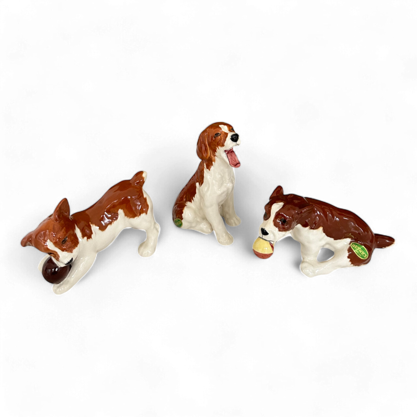 Beswick "Playful Puppies" Models 2949, 2950, 2951