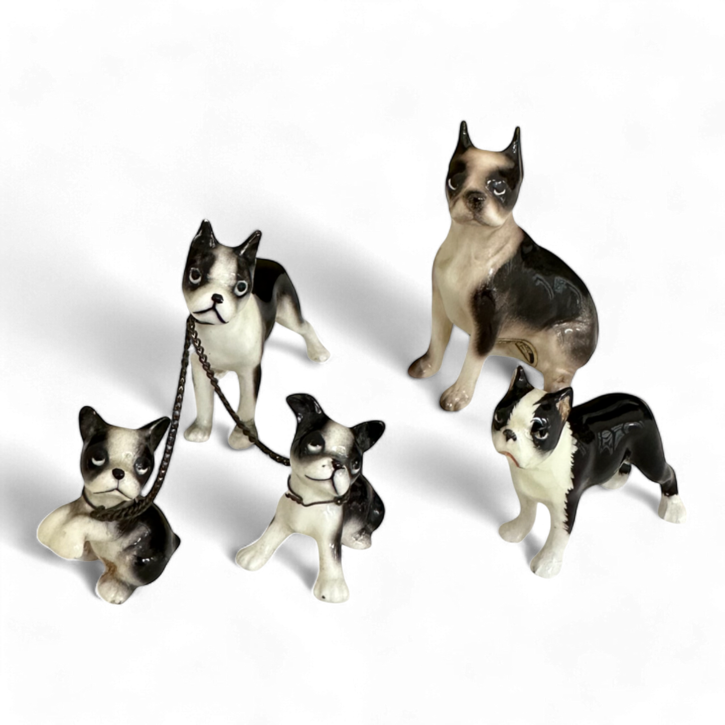 Collection of Boston Terriers Including Hagen Rennaker Pedigree #1008