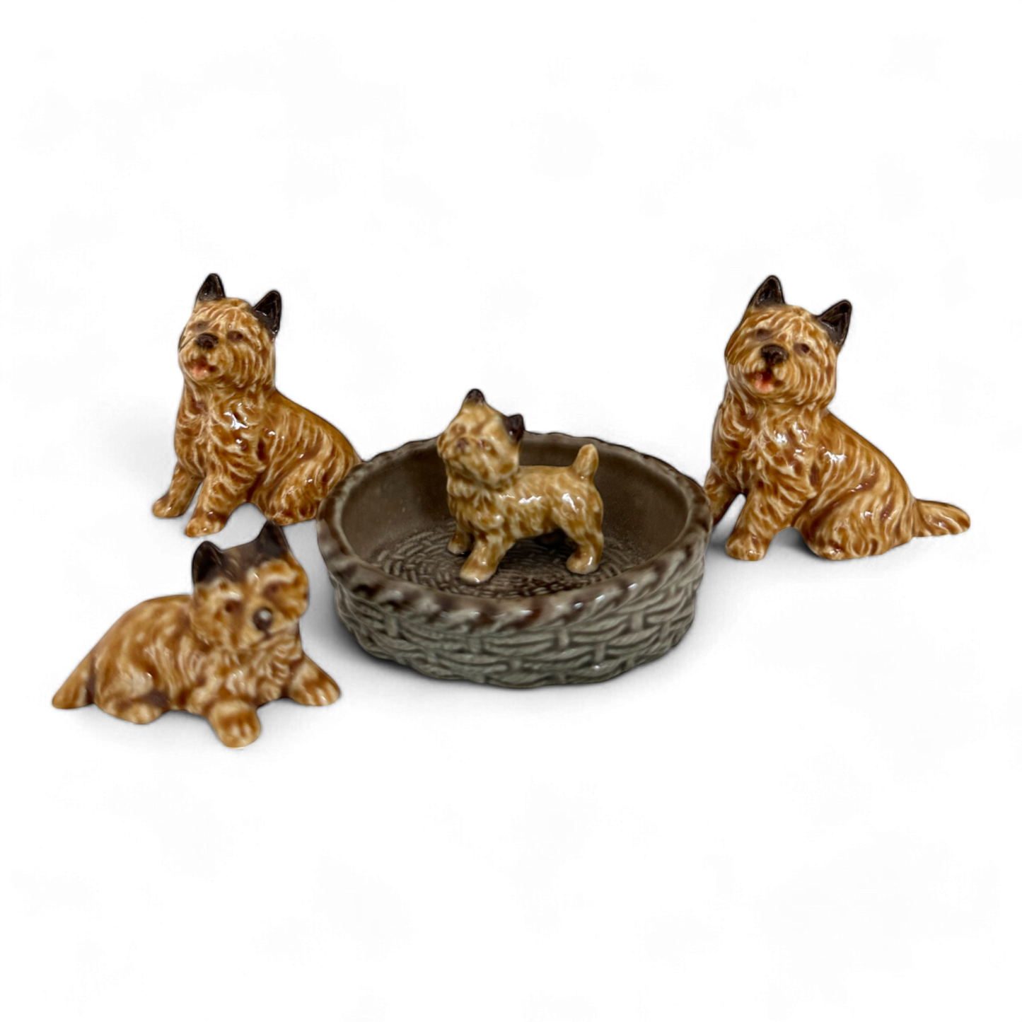 Vintage Wade Cairn Terrier Figurines