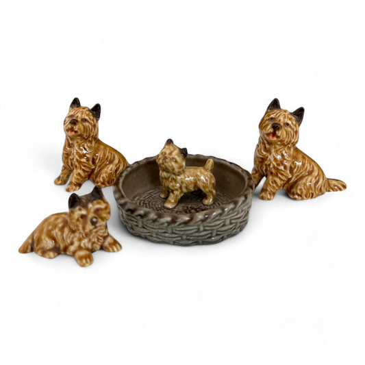 Vintage Wade Cairn Terrier Figurines