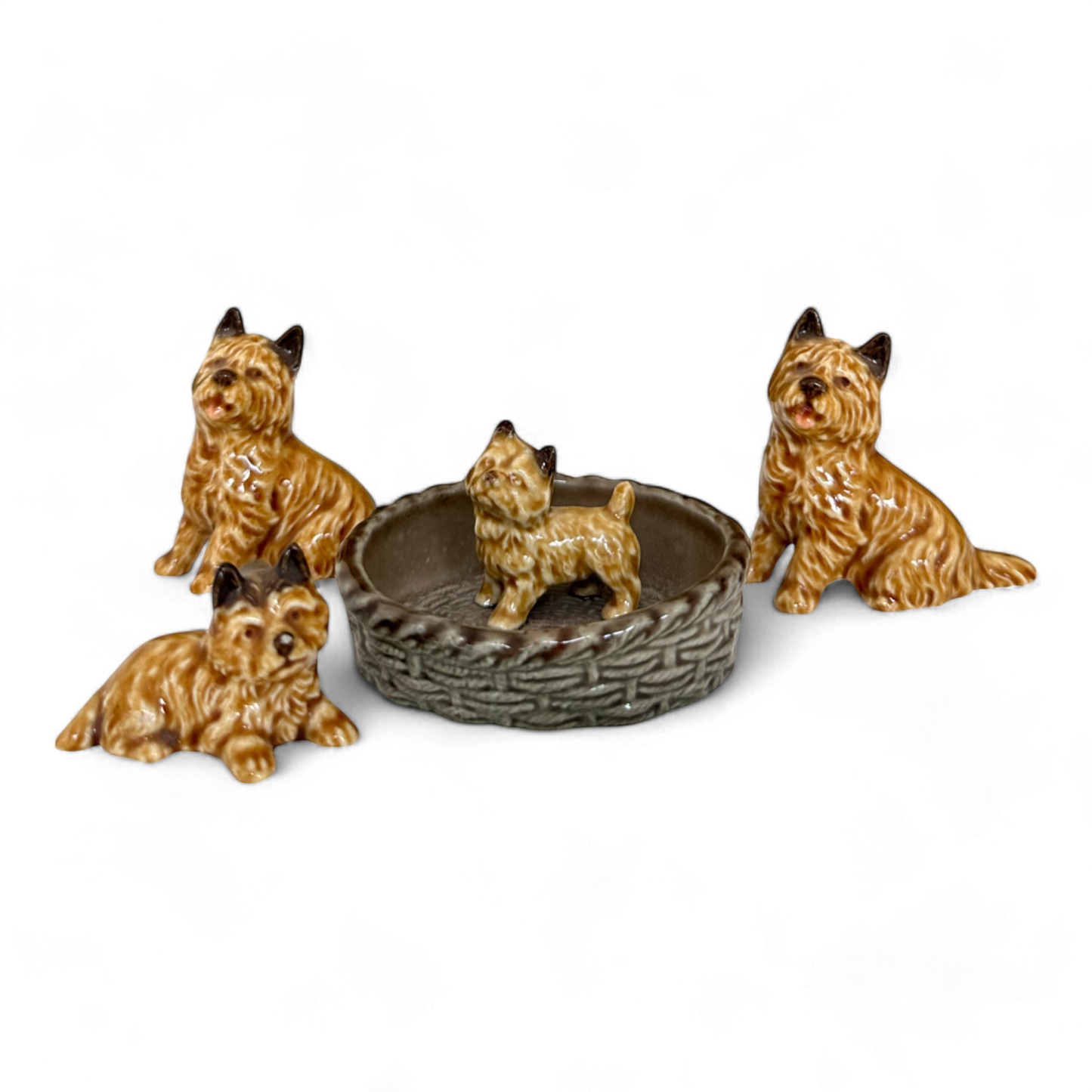 Vintage Wade Cairn Terrier Figurines