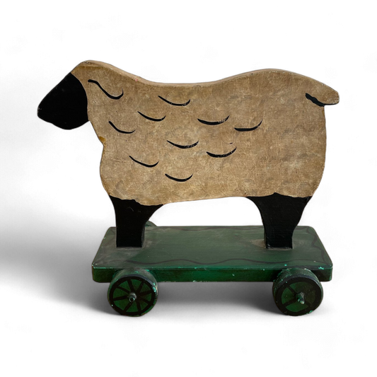 Primitive Sheep Pull Toy