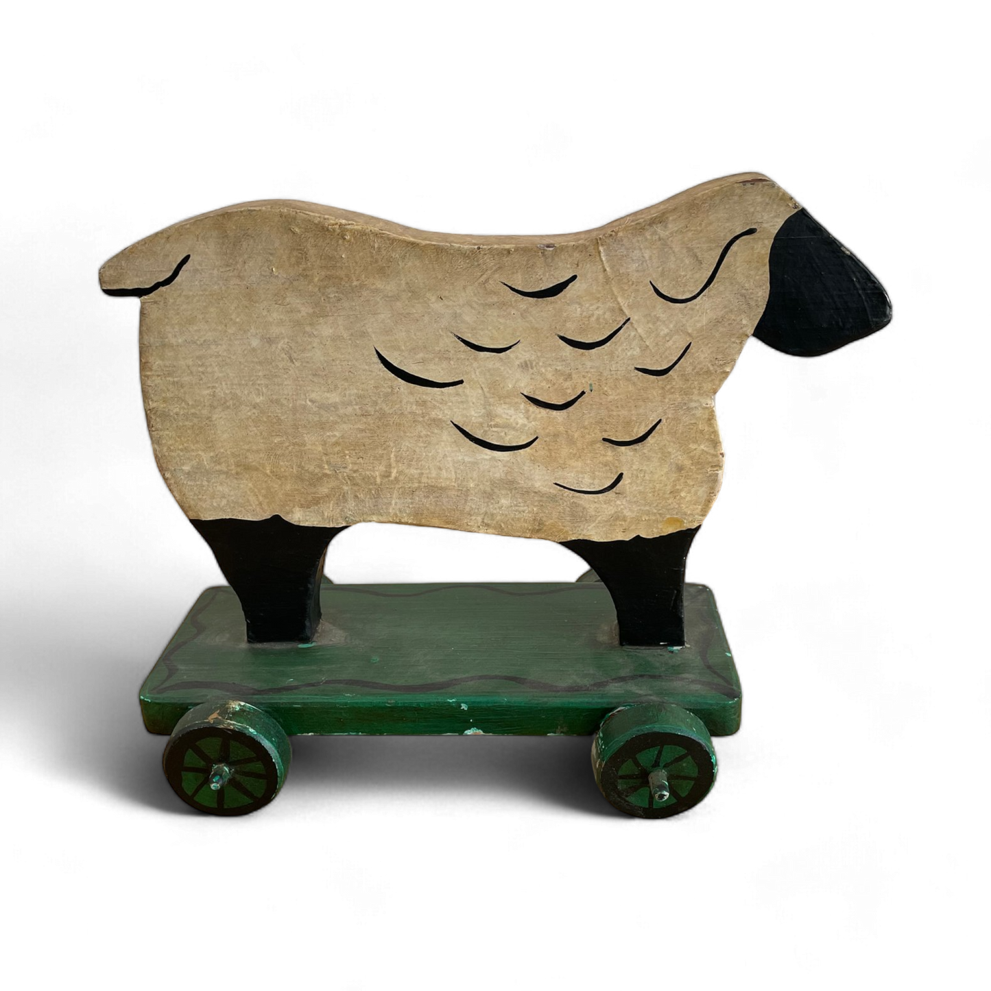 Primitive Sheep Pull Toy