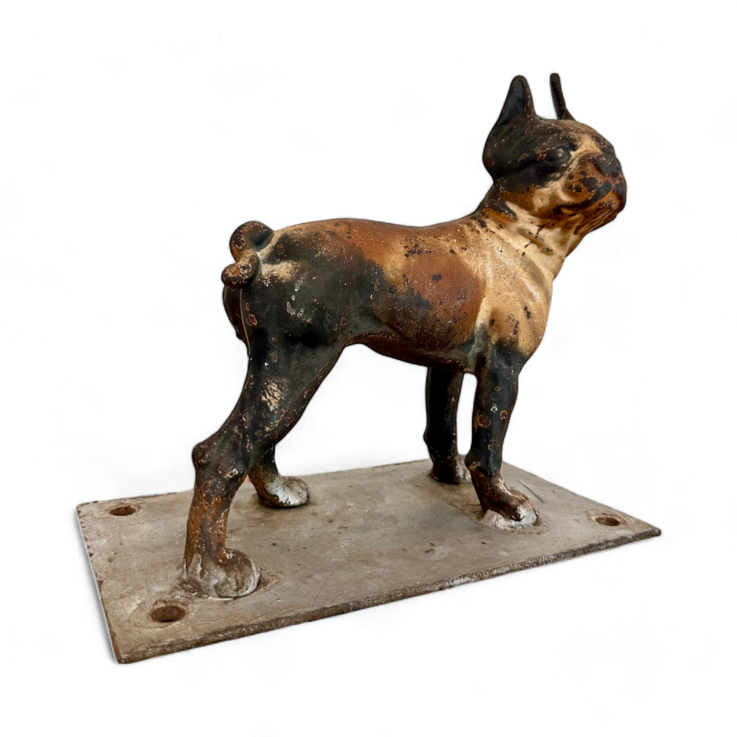 Cast Iron Boston Terrier Door Stop by Hubley, circa 1910-1940