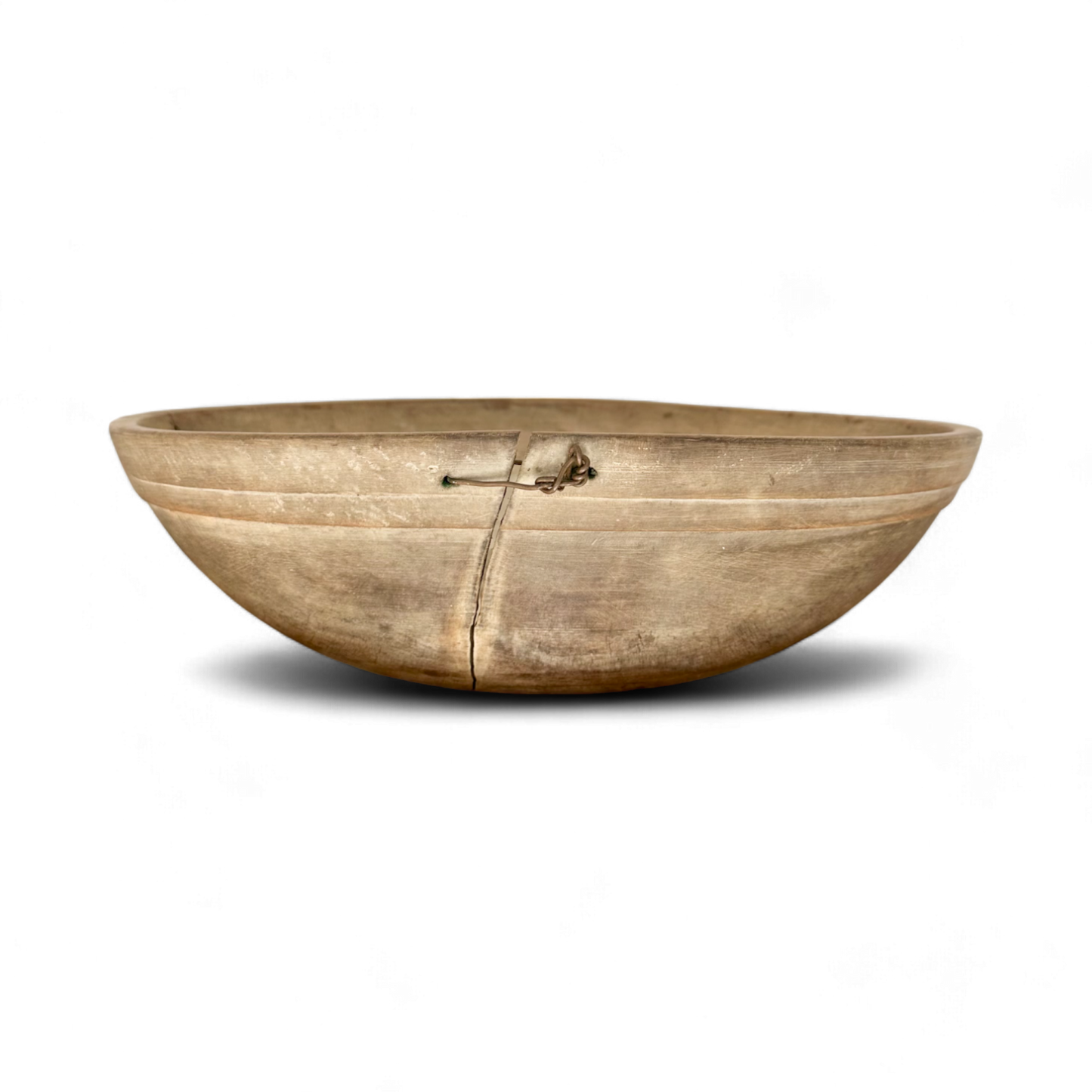 Primitive Mended Dough Bowl