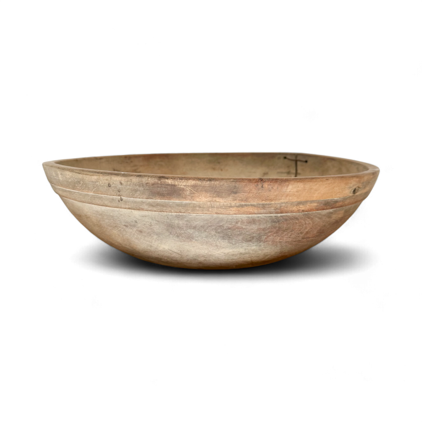 Primitive Mended Dough Bowl