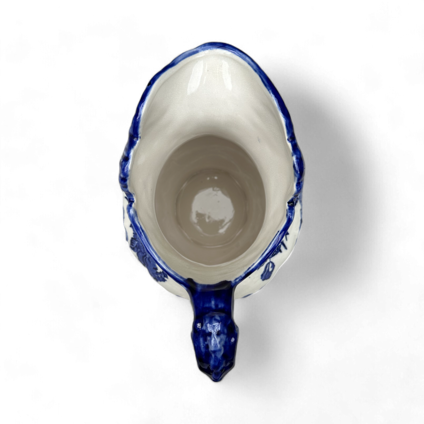 Vintage Staffordshire Blue and White Pitcher and Basin