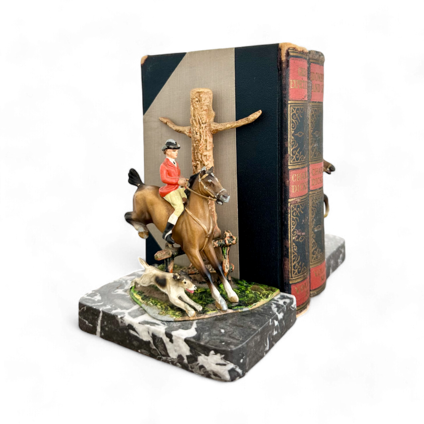 Hunter Jumper Pair of Bookends