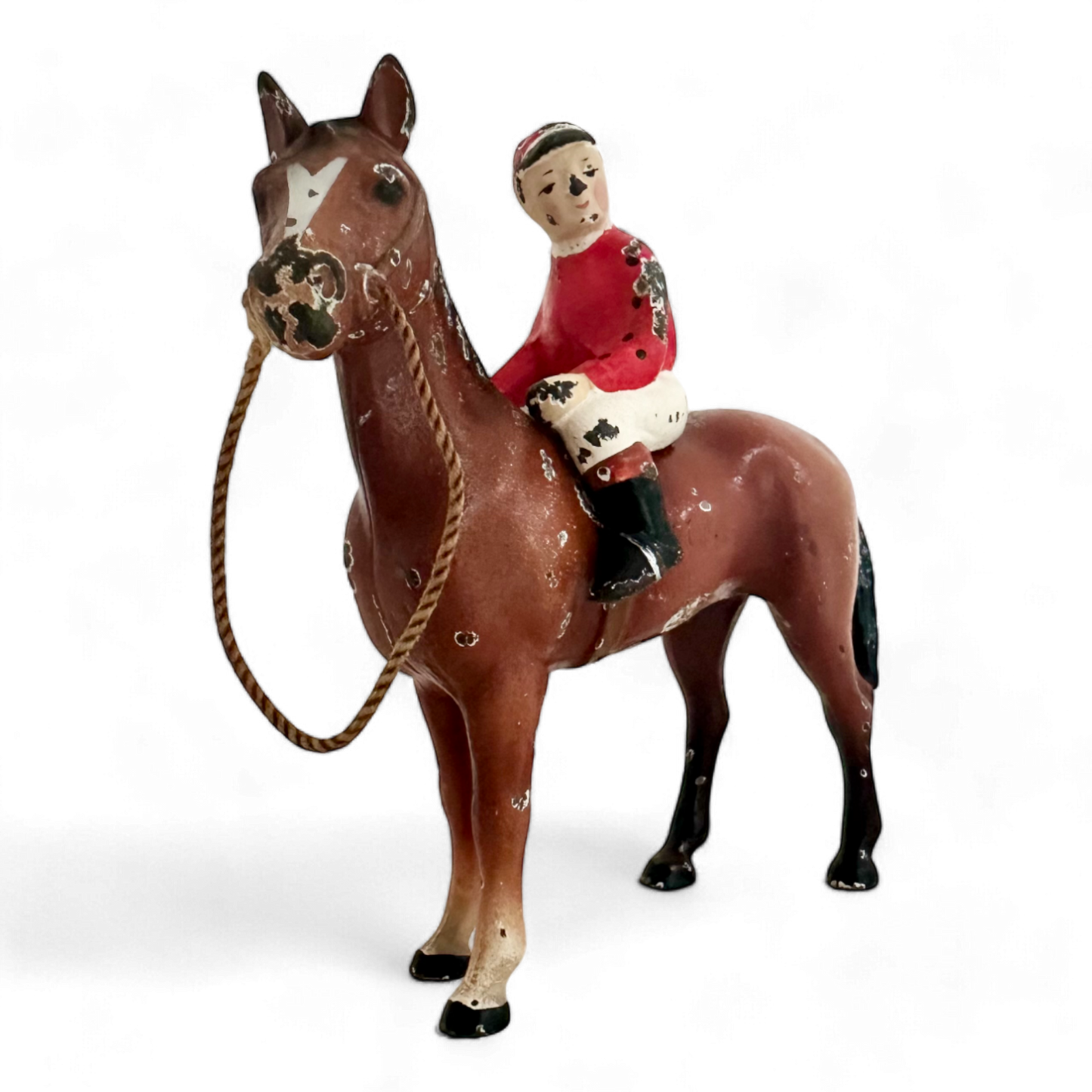 Rare Antique Hubley Horse Jockey