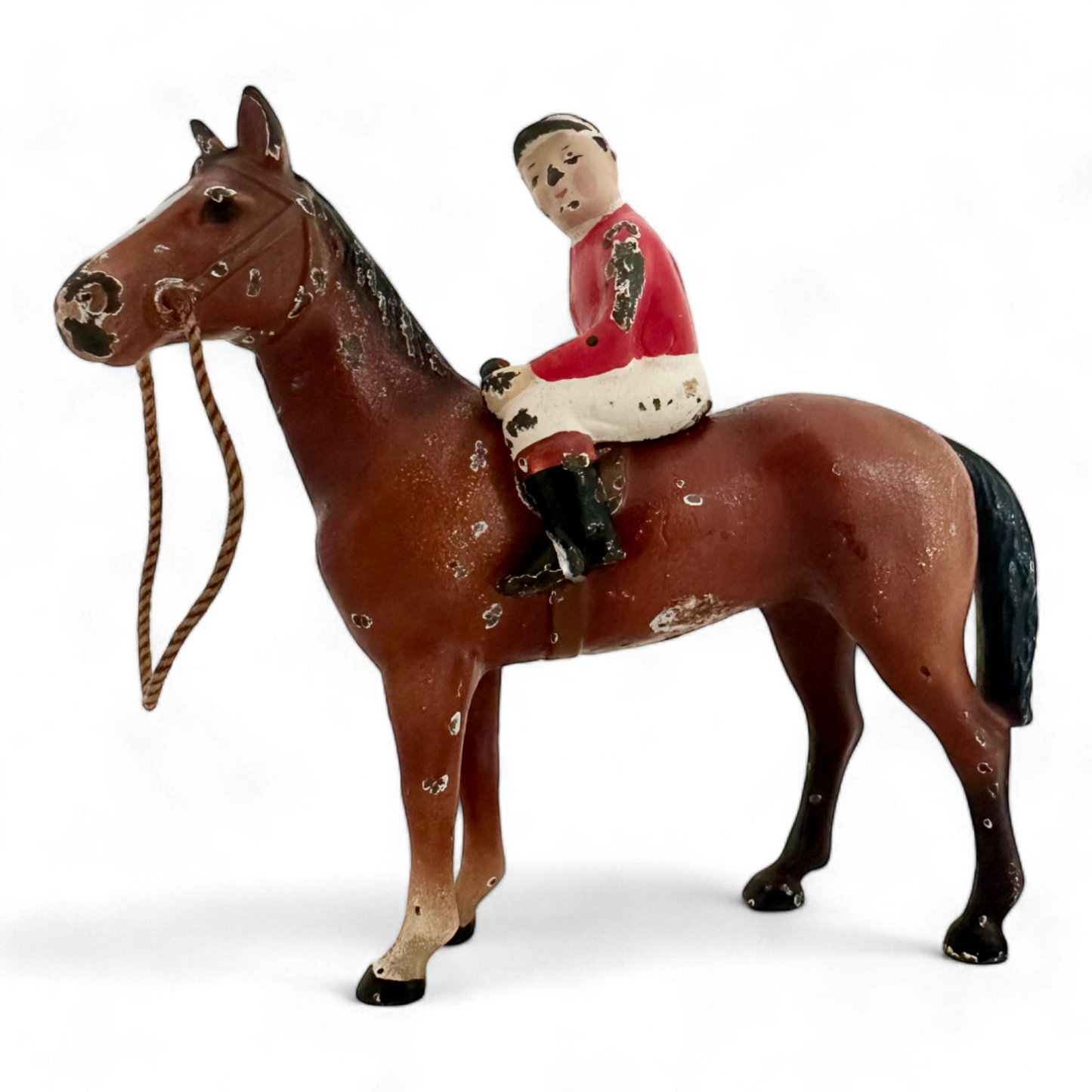 Rare Antique Hubley Horse Jockey