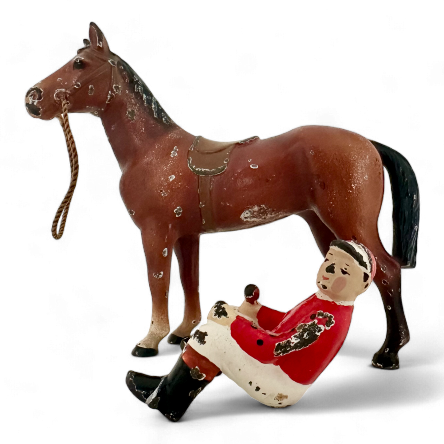 Rare Antique Hubley Horse Jockey