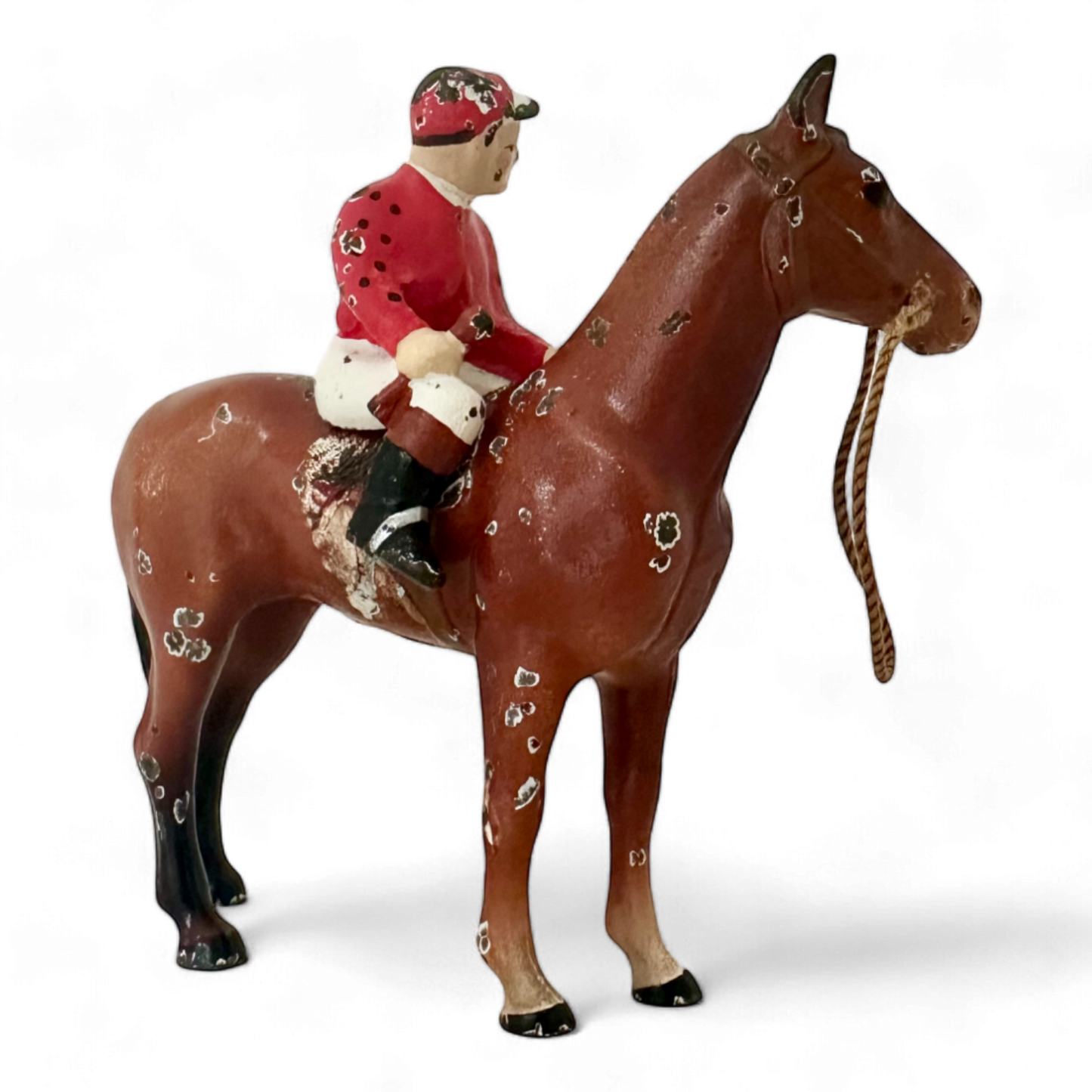 Rare Antique Hubley Horse Jockey