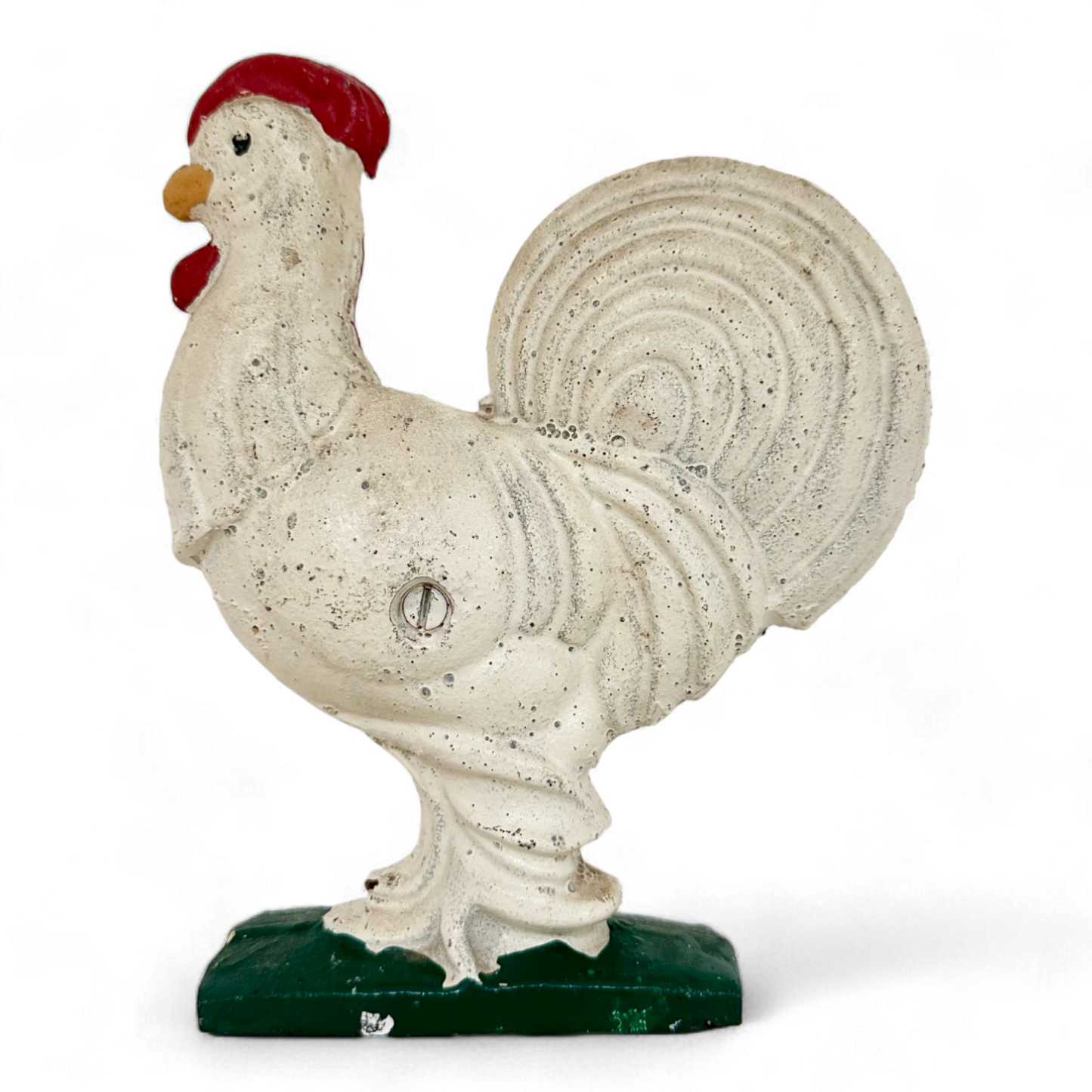 White Rooster Door Stop