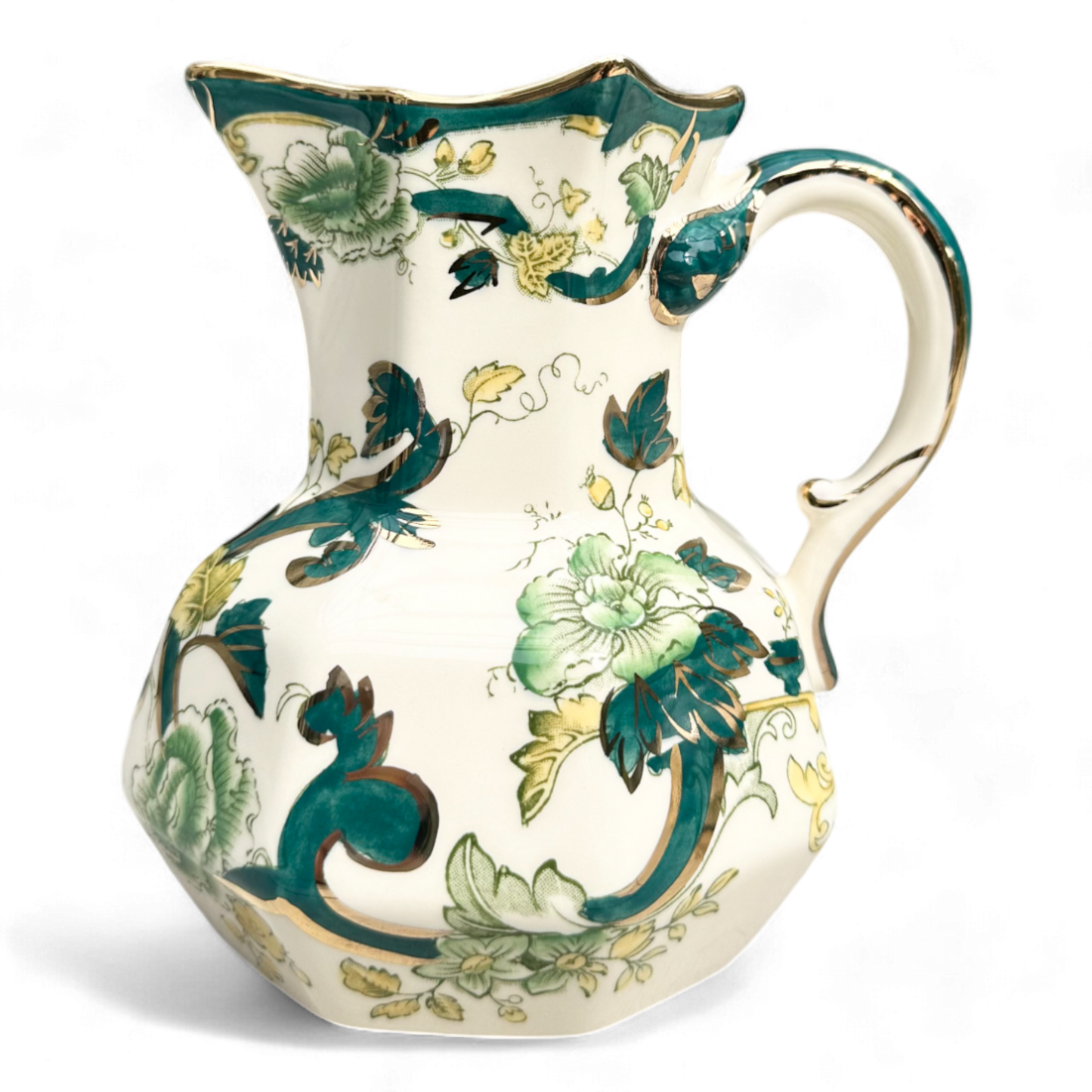 Mason's Ironstone Hydra Jugs or Pitcher & Jar in Chartreuse