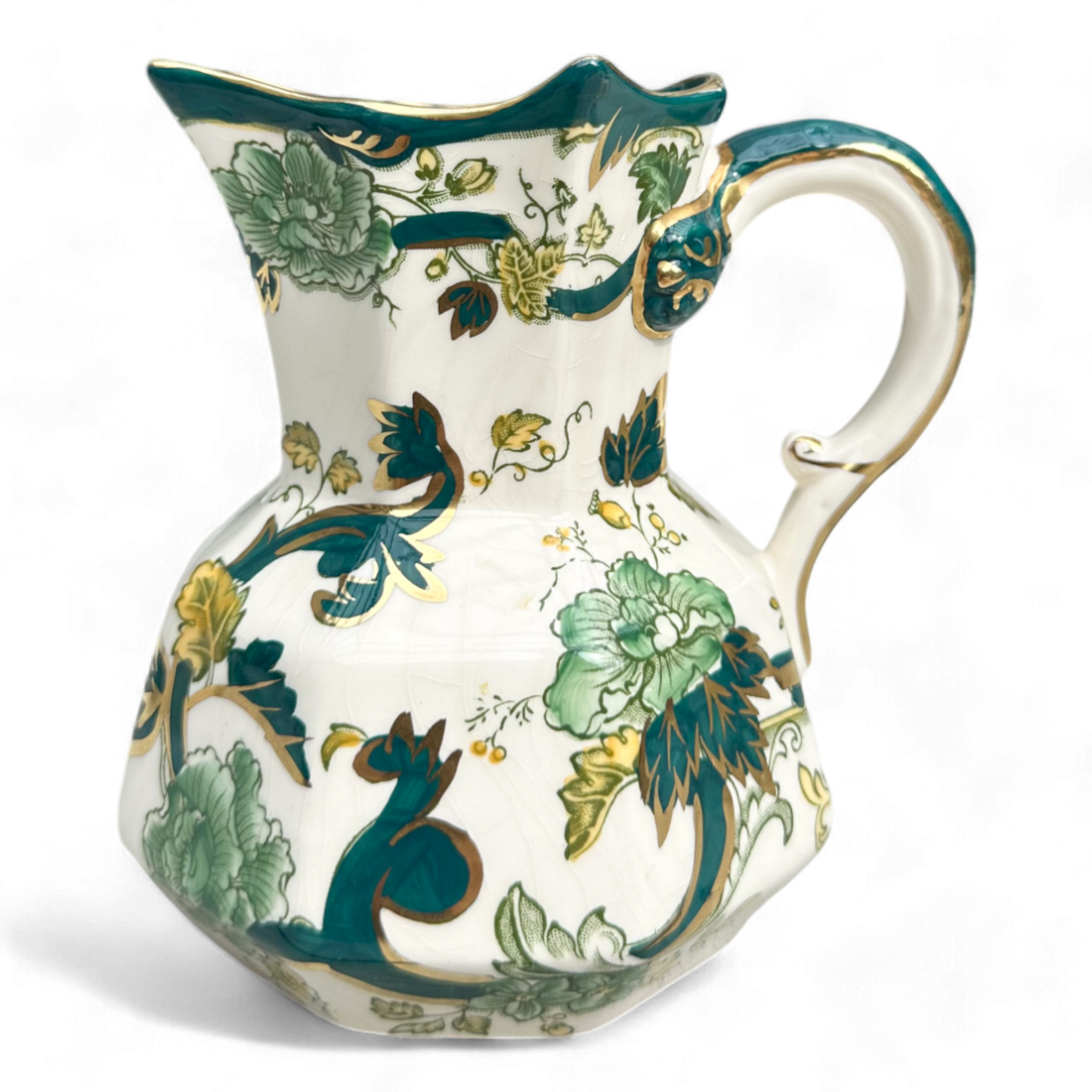 Mason's Ironstone Hydra Jugs or Pitcher & Jar in Chartreuse