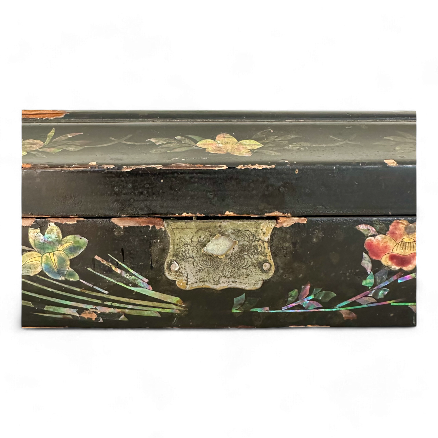 Victorian Japanese Black Lacquer Jewelry Box