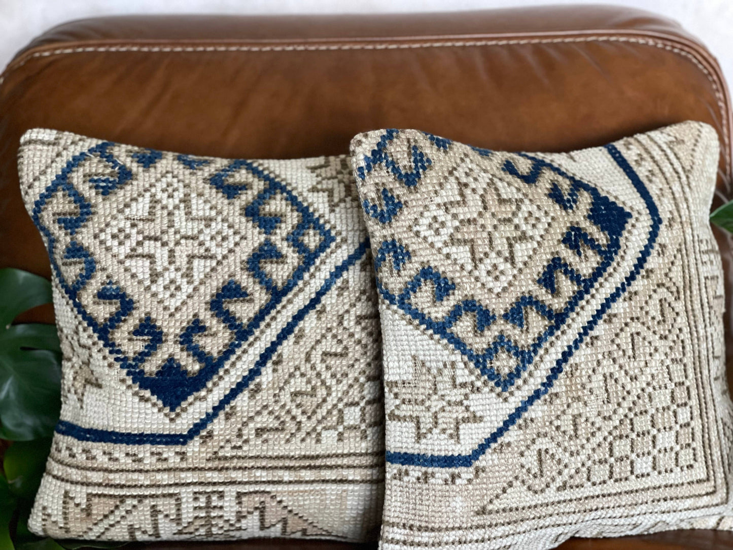 Vintage Turkish Rug Pillow | Alphie Collection (Pair)