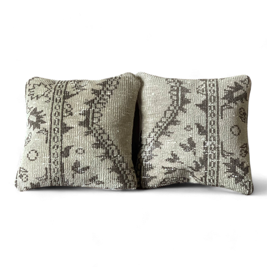 Vintage Turkish Rug Pillow | Manisa (Pair)